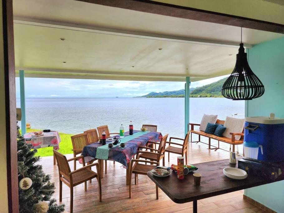 Duplex En Bord De Mer Fare Tahitea Pension Taputapuapea Екстериор снимка
